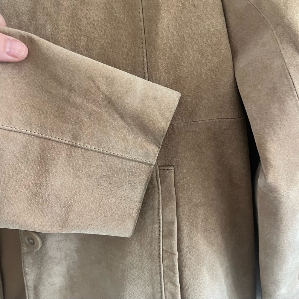 Croft & Barrow Light Brown Suede Blazer women’s Medium see details - Picture 9 of 16